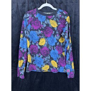 Nike Women's Sportswear Icon Clash Foral Crewneck Sewatshirt Rose Size Xs
